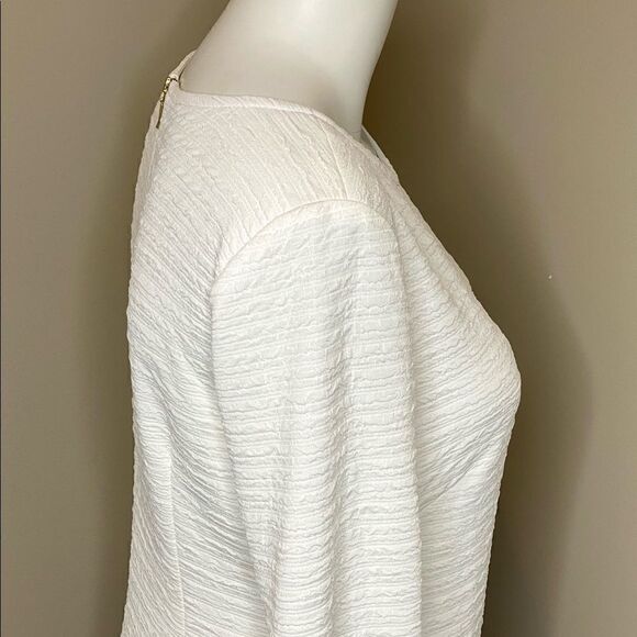 Liz Claiborne NWT ivory bell sleeve dress size 4 - Picture 8 of 16